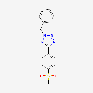 molecular formula C15H14N4O2S B4239395 2-benzyl-5-[4-(methylsulfonyl)phenyl]-2H-tetrazole 