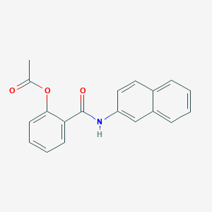 molecular formula C19H15NO3 B4239419 2-[(2-naphthylamino)carbonyl]phenyl acetate 