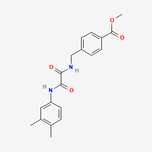 molecular formula C19H20N2O4 B4239426 methyl 4-({[[(3,4-dimethylphenyl)amino](oxo)acetyl]amino}methyl)benzoate 