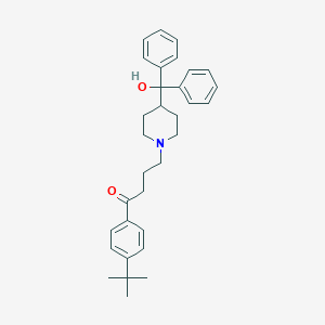 molecular formula C32H39NO2 B042395 4'-叔丁基-4-(4-(羟基二苯甲基)哌啶基)丁酰苯酮 CAS No. 43076-30-8
