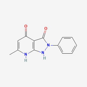 6-methyl-2-phenyl-1H-pyrazolo[3,4-b]pyridine-3,4(2H,7H)-dione