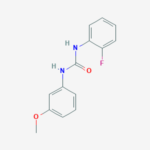molecular formula C14H13FN2O2 B4239522 N-(2-fluorophenyl)-N'-(3-methoxyphenyl)urea 