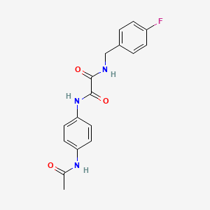 molecular formula C17H16FN3O3 B4239564 N-[4-(acetylamino)phenyl]-N'-(4-fluorobenzyl)ethanediamide 