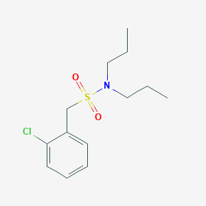 molecular formula C13H20ClNO2S B4239586 1-(2-chlorophenyl)-N,N-dipropylmethanesulfonamide 