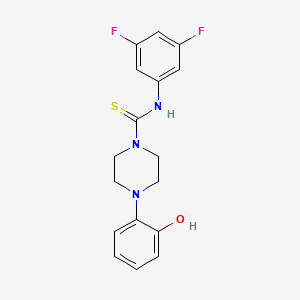 molecular formula C17H17F2N3OS B4239618 N-(3,5-difluorophenyl)-4-(2-hydroxyphenyl)-1-piperazinecarbothioamide 