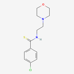 molecular formula C13H17ClN2OS B4239659 4-chloro-N-[2-(4-morpholinyl)ethyl]benzenecarbothioamide 