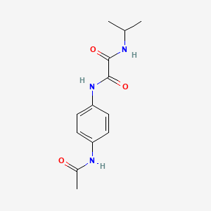 molecular formula C13H17N3O3 B4239660 N-[4-(acetylamino)phenyl]-N'-isopropylethanediamide 