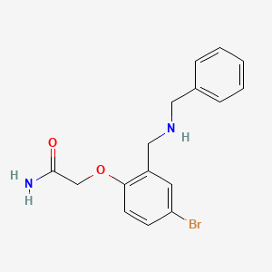 molecular formula C16H17BrN2O2 B4239687 2-{2-[(benzylamino)methyl]-4-bromophenoxy}acetamide 