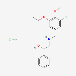 molecular formula C18H23Cl2NO3 B4239706 2-[(3-chloro-5-ethoxy-4-methoxybenzyl)amino]-1-phenylethanol hydrochloride 