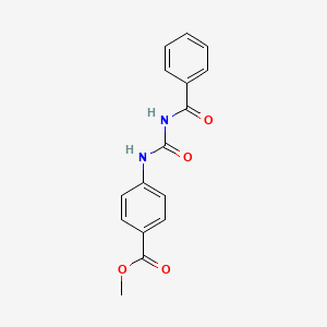 molecular formula C16H14N2O4 B4239711 methyl 4-{[(benzoylamino)carbonyl]amino}benzoate 