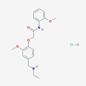 molecular formula C19H25ClN2O4 B4239747 2-{4-[(ethylamino)methyl]-2-methoxyphenoxy}-N-(2-methoxyphenyl)acetamide hydrochloride 