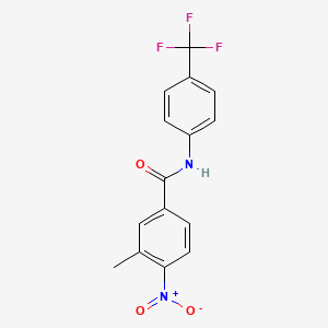 molecular formula C15H11F3N2O3 B4239790 3-methyl-4-nitro-N-[4-(trifluoromethyl)phenyl]benzamide 