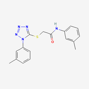 molecular formula C17H17N5OS B4239808 N-(3-methylphenyl)-2-{[1-(3-methylphenyl)-1H-tetrazol-5-yl]thio}acetamide 