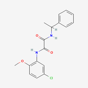 molecular formula C17H17ClN2O3 B4239886 N-(5-chloro-2-methoxyphenyl)-N'-(1-phenylethyl)ethanediamide 