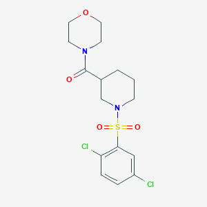 molecular formula C16H20Cl2N2O4S B4239916 4-({1-[(2,5-dichlorophenyl)sulfonyl]-3-piperidinyl}carbonyl)morpholine 