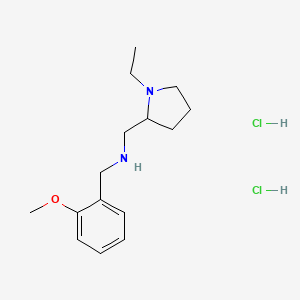 molecular formula C15H26Cl2N2O B4239954 1-(1-ethyl-2-pyrrolidinyl)-N-(2-methoxybenzyl)methanamine dihydrochloride 