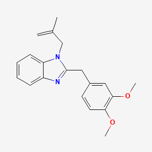 molecular formula C20H22N2O2 B4239962 2-(3,4-dimethoxybenzyl)-1-(2-methyl-2-propen-1-yl)-1H-benzimidazole 