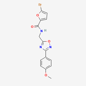 molecular formula C15H12BrN3O4 B4239999 5-bromo-N-{[3-(4-methoxyphenyl)-1,2,4-oxadiazol-5-yl]methyl}-2-furamide 