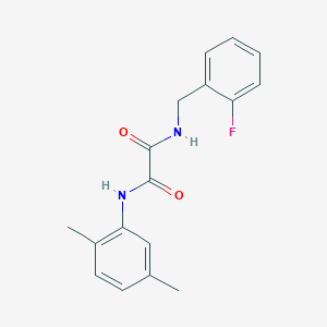 molecular formula C17H17FN2O2 B4240059 N-(2,5-dimethylphenyl)-N'-(2-fluorobenzyl)ethanediamide 