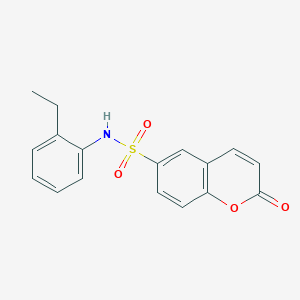 molecular formula C17H15NO4S B4240071 N-(2-ethylphenyl)-2-oxo-2H-chromene-6-sulfonamide 