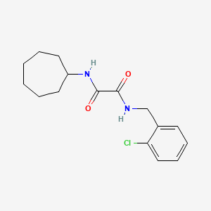 molecular formula C16H21ClN2O2 B4240085 N-(2-chlorobenzyl)-N'-cycloheptylethanediamide 