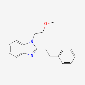 molecular formula C18H20N2O B4240105 1-(2-methoxyethyl)-2-(2-phenylethyl)-1H-benzimidazole 