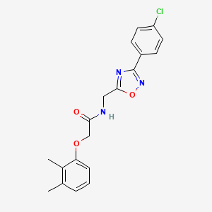 molecular formula C19H18ClN3O3 B4240208 N-{[3-(4-chlorophenyl)-1,2,4-oxadiazol-5-yl]methyl}-2-(2,3-dimethylphenoxy)acetamide 