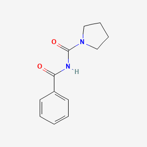 molecular formula C12H14N2O2 B4240212 N-benzoyl-1-pyrrolidinecarboxamide 