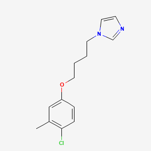 molecular formula C14H17ClN2O B4240224 1-[4-(4-chloro-3-methylphenoxy)butyl]-1H-imidazole 