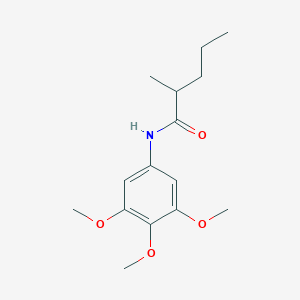 molecular formula C15H23NO4 B4240230 2-methyl-N-(3,4,5-trimethoxyphenyl)pentanamide 