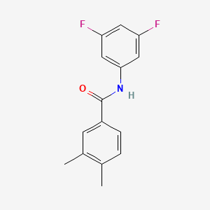 molecular formula C15H13F2NO B4240239 N-(3,5-difluorophenyl)-3,4-dimethylbenzamide 