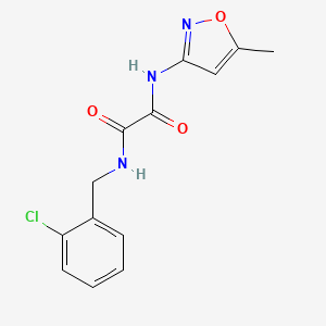 molecular formula C13H12ClN3O3 B4240259 N-(2-chlorobenzyl)-N'-(5-methyl-3-isoxazolyl)ethanediamide 