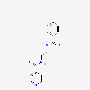 molecular formula C19H23N3O2 B4240270 N-{2-[(4-tert-butylbenzoyl)amino]ethyl}isonicotinamide 