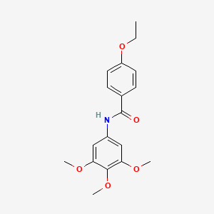 molecular formula C18H21NO5 B4240282 4-ethoxy-N-(3,4,5-trimethoxyphenyl)benzamide 