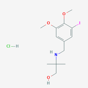 molecular formula C13H21ClINO3 B4240301 2-[(3-iodo-4,5-dimethoxybenzyl)amino]-2-methyl-1-propanol hydrochloride 