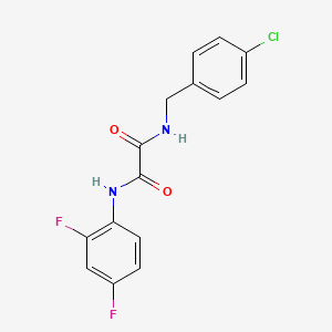 molecular formula C15H11ClF2N2O2 B4240314 N-(4-chlorobenzyl)-N'-(2,4-difluorophenyl)ethanediamide 