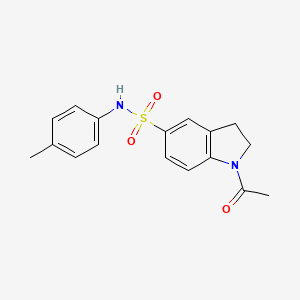 molecular formula C17H18N2O3S B4240360 1-acetyl-N-(4-methylphenyl)-5-indolinesulfonamide 