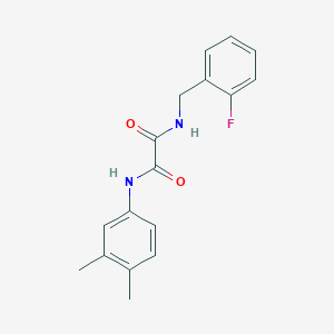 molecular formula C17H17FN2O2 B4240367 N-(3,4-dimethylphenyl)-N'-(2-fluorobenzyl)ethanediamide 