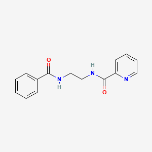 molecular formula C15H15N3O2 B4240383 N-[2-(benzoylamino)ethyl]-2-pyridinecarboxamide 