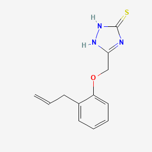 molecular formula C12H13N3OS B4240399 5-[(2-allylphenoxy)methyl]-4H-1,2,4-triazole-3-thiol 