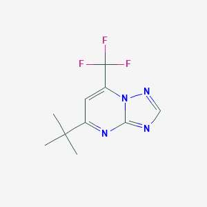 molecular formula C10H11F3N4 B424042 5-Tert-butyl-7-(trifluoromethyl)[1,2,4]triazolo[1,5-a]pyrimidine 
