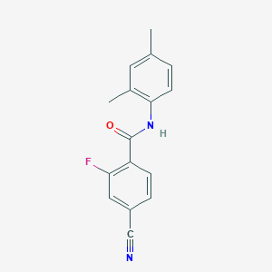 molecular formula C16H13FN2O B4240427 4-cyano-N-(2,4-dimethylphenyl)-2-fluorobenzamide 