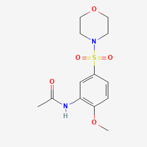 molecular formula C13H18N2O5S B4240441 N-[2-methoxy-5-(4-morpholinylsulfonyl)phenyl]acetamide 