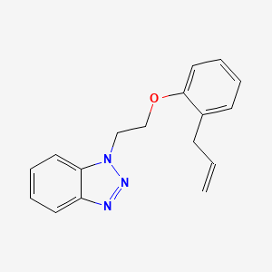 molecular formula C17H17N3O B4240447 1-[2-(2-allylphenoxy)ethyl]-1H-1,2,3-benzotriazole 