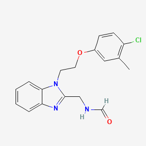 N-({1-[2-(4-chloro-3-methylphenoxy)ethyl]-1H-1,3-benzodiazol-2-yl}methyl)formamide