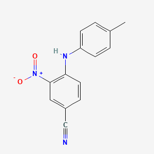 molecular formula C14H11N3O2 B4240468 4-[(4-methylphenyl)amino]-3-nitrobenzonitrile 