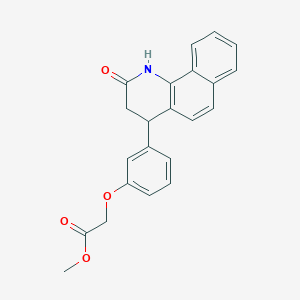 methyl 2-[3-(2-oxo-3,4-dihydro-1H-benzo[h]quinolin-4-yl)phenoxy]acetate