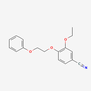 molecular formula C17H17NO3 B4240479 3-ethoxy-4-(2-phenoxyethoxy)benzonitrile 