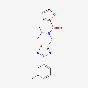 N-{[3-(3-methylphenyl)-1,2,4-oxadiazol-5-yl]methyl}-N-(propan-2-yl)furan-2-carboxamide