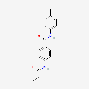 molecular formula C17H18N2O2 B4240494 N-(4-methylphenyl)-4-(propanoylamino)benzamide 